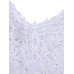 Lace Stitching Strap Vest For Women White Patchwork Sleeveless Tank Top