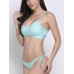 Women Sexy Spaghetti Strappy Lace-Up Pure Color Criss Cross Bandage Bikini Set Swimwear