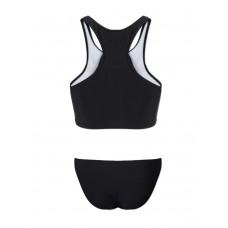 Neck Printed Geometry Retro Tankini Set Top Bathing Suit Swimwear