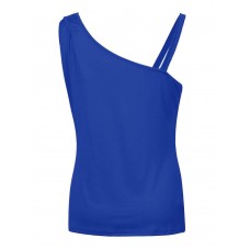 Casual Women Sexy Pure Color Shoulder Sling Sleeveless Strap Tank Tops