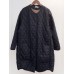 Vintage Women Retro Cotton Loose Pleated Plaid Button Long Coats with Pockets